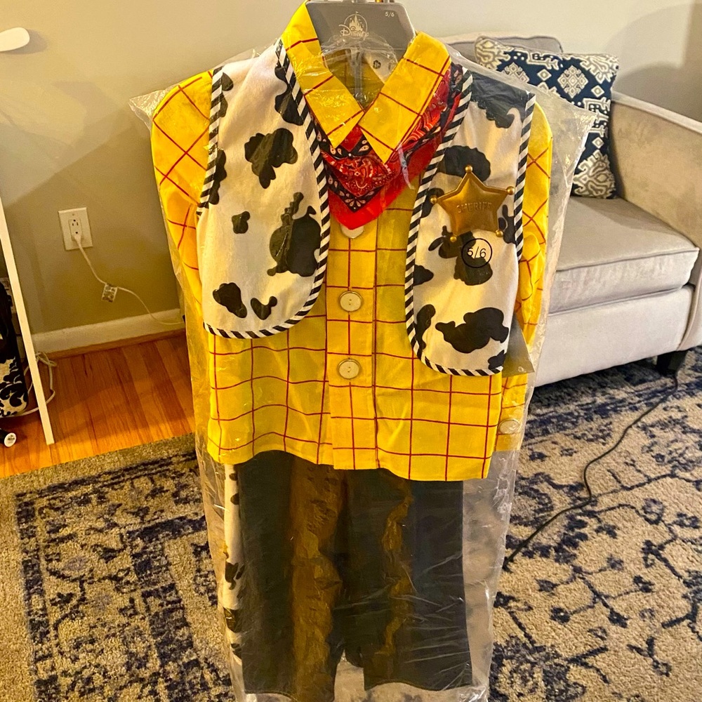 Disney Woody (Toy Story) Costume - Sz 5/6 - 2 PANTS STYLES INCLUDED
